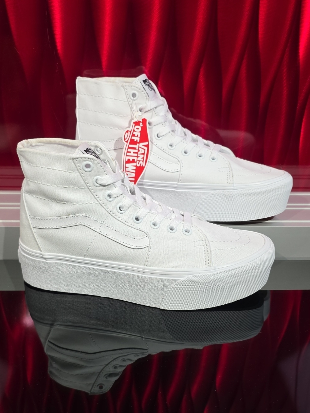 Vans Sk8-Hi Tapered Canvas True White Men's 8.5 Women's 10.0 New With Box